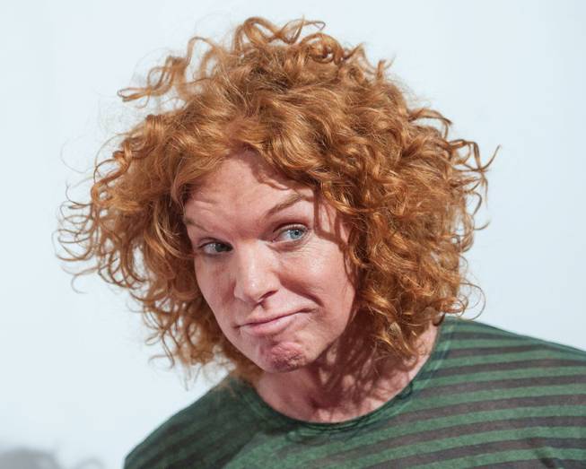 Carrot Top arrives at the "Veronic Voices" premiere at Bally's on Friday, June 28, 2013.